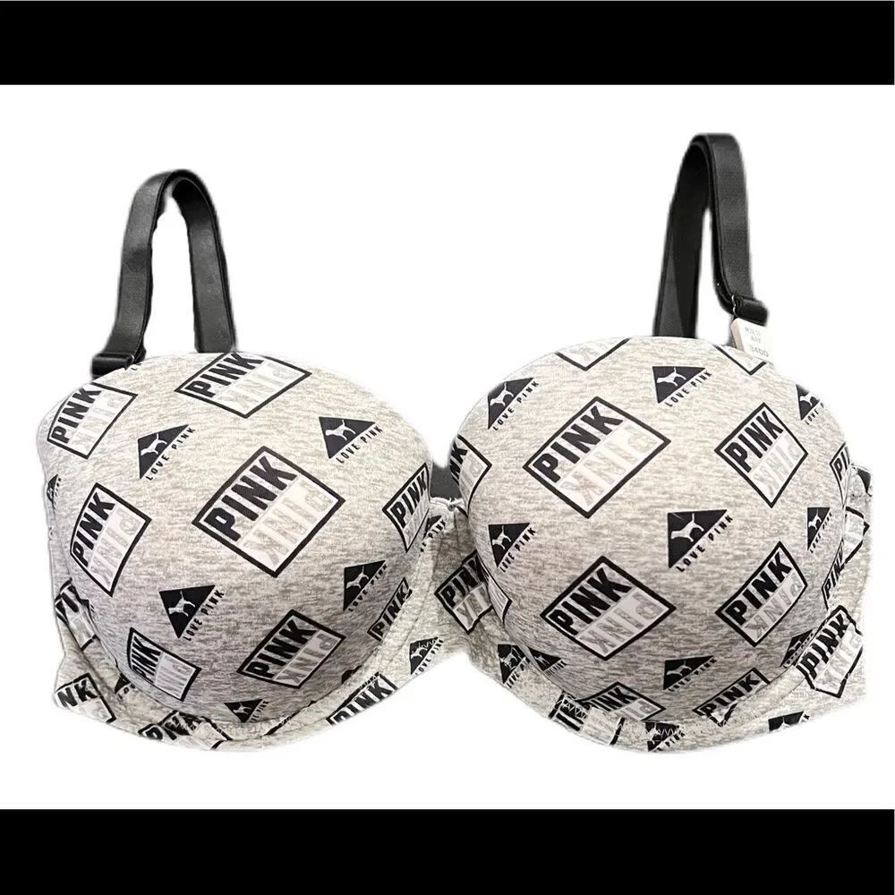 Victorias Secret Pink Wear Everywhere Push Up Padded Multi-way bra 34DD